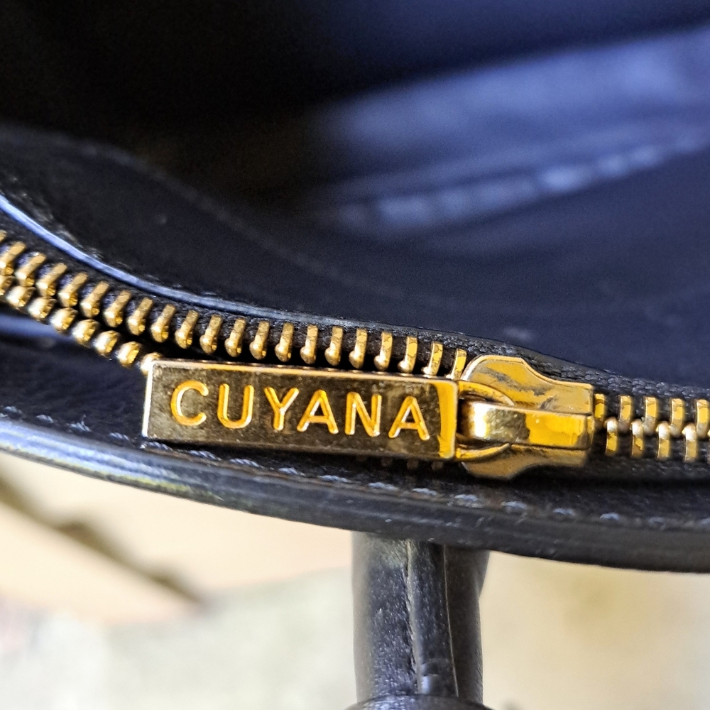 CUYANA Black Italian Leather WORK SATCHEL BAG - Picture 14 of 14
